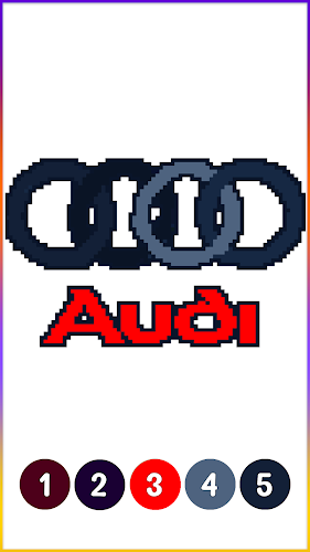 Cars Logo Pixel Art Coloring Screenshot1