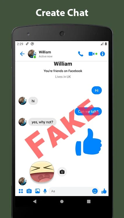 Fake Chat Conversation - prank Screenshot1