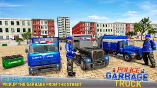 Police Garbage Truck Game 3D Screenshot1