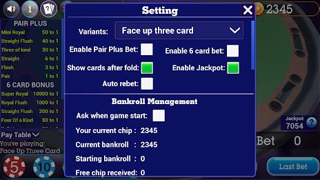 Three Card Poker Texas Holdem Screenshot2