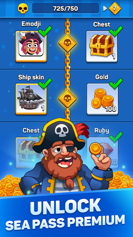 Pirates & Puzzles：Match 3 PvP Screenshot4