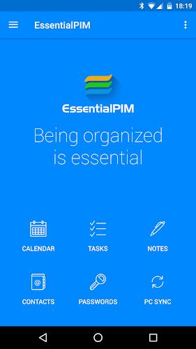 EssentialPIM - Your Organizer Screenshot1