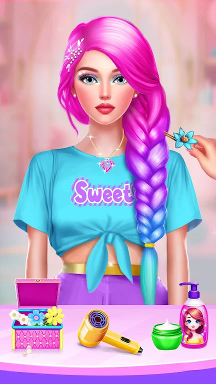 Braided Hair Salon MakeUp Game Screenshot4