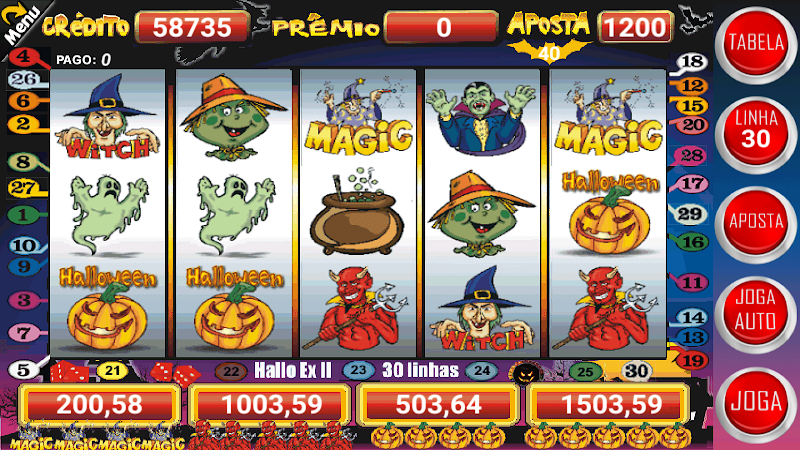 Halloween Slots 30 Linhas Screenshot1