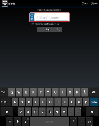 Bil Info nummerplade Screenshot7