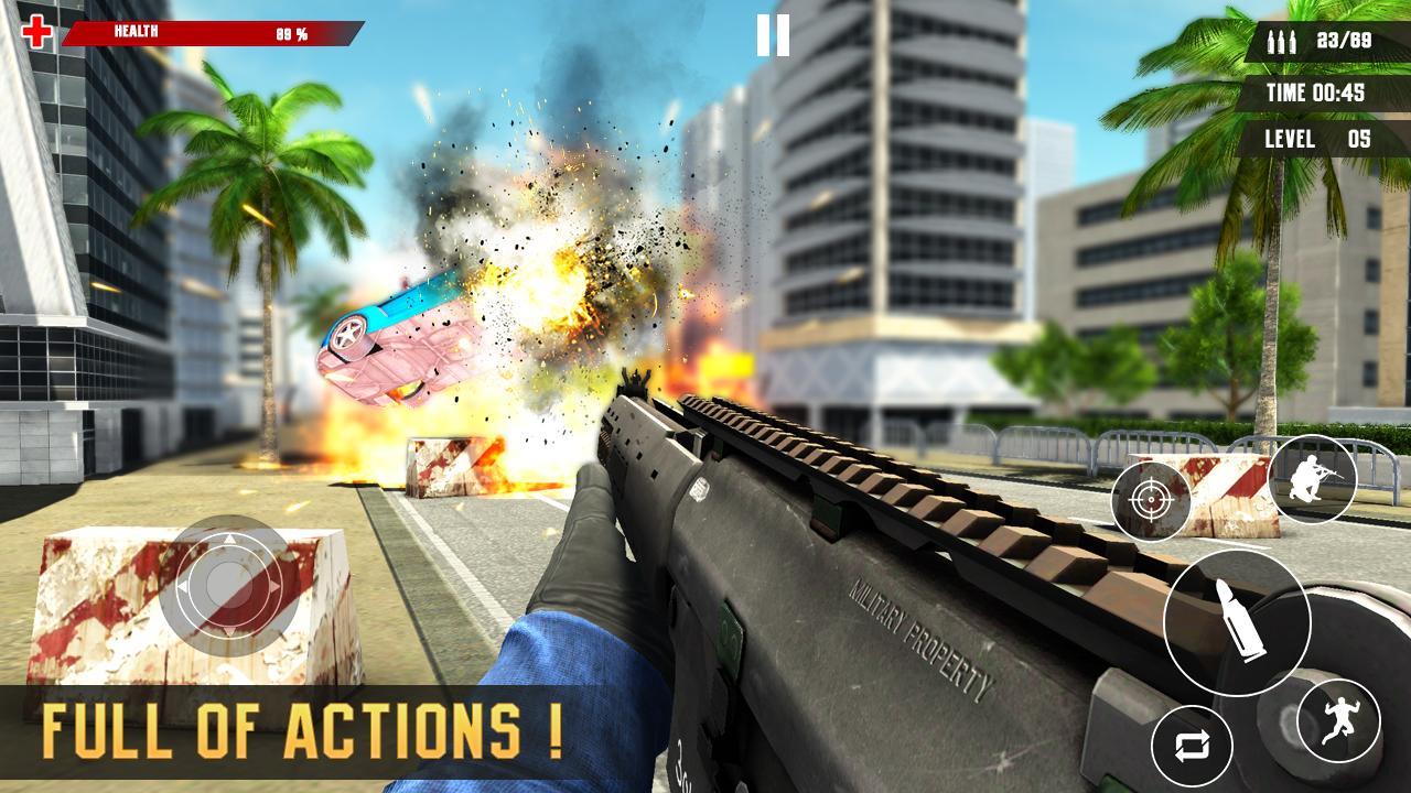 US Police Free Fire - Free Action Game Screenshot5