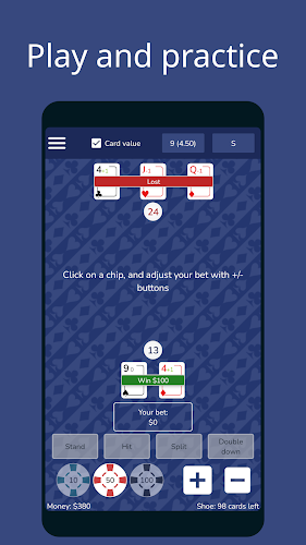 Blackjack: Card counting Screenshot3