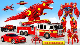 Fire Truck Robot Car Game Screenshot20