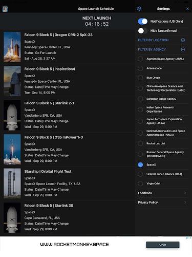 Space Launch Schedule Screenshot6