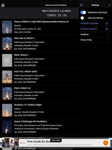 Space Launch Schedule Screenshot9