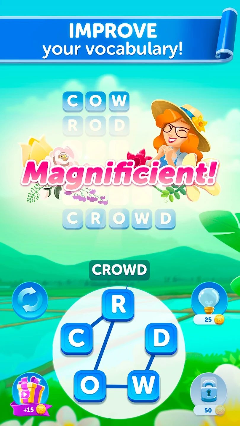 Bouquet of Words: Word Game Screenshot1