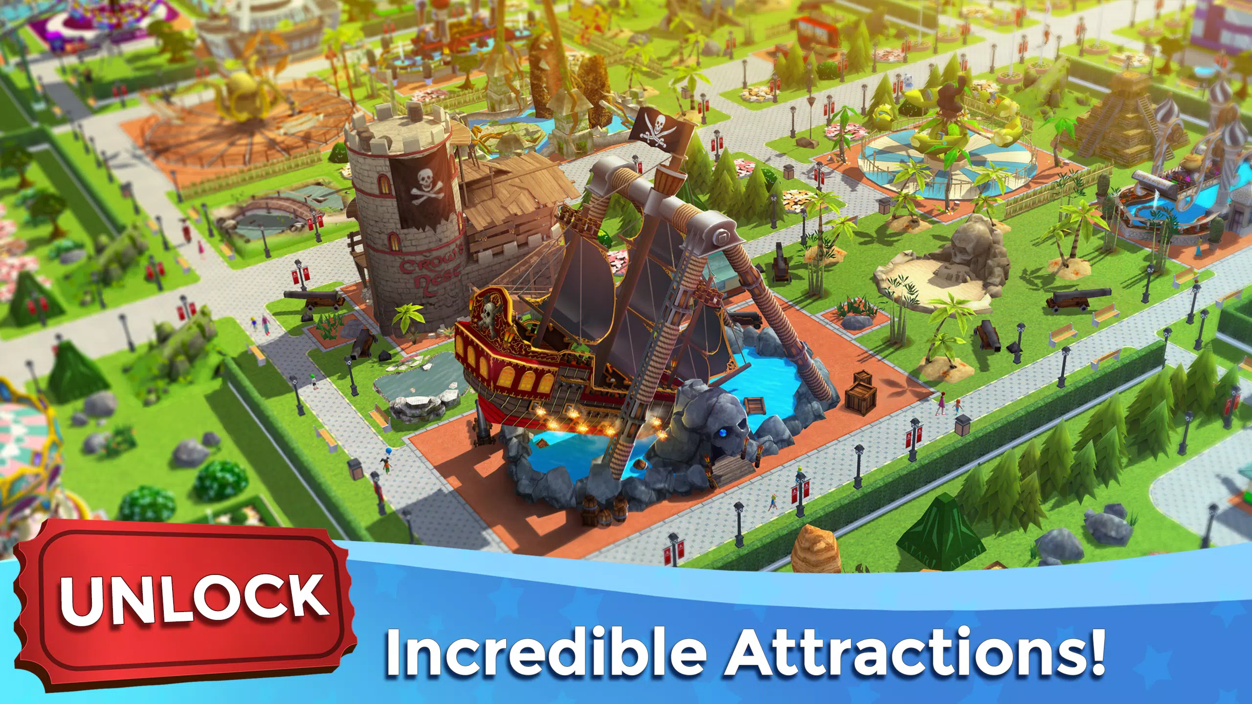 RollerCoaster Tycoon Touch Screenshot1