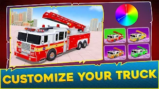 Fire Truck Robot Car Game Screenshot22