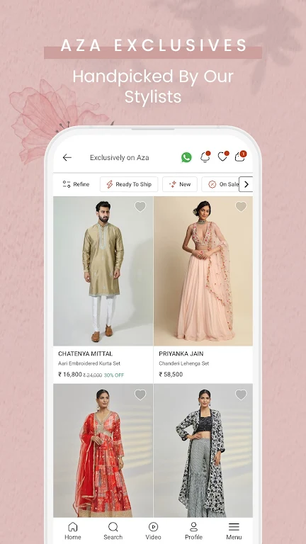 Aza Fashions Designer Clothing Screenshot5