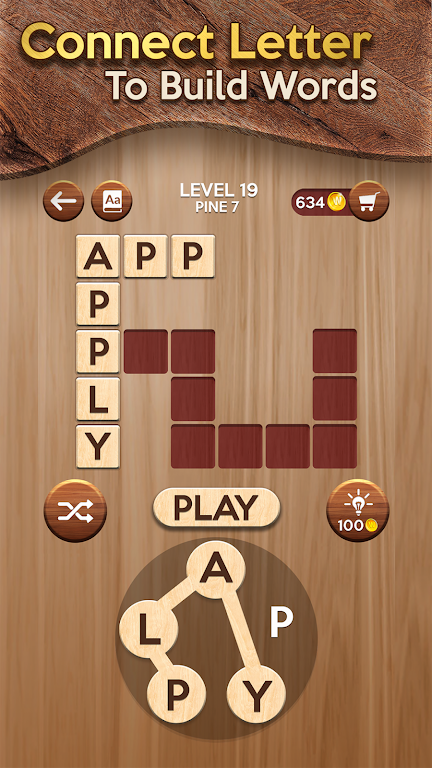 Woody Cross: Word Connect Screenshot1