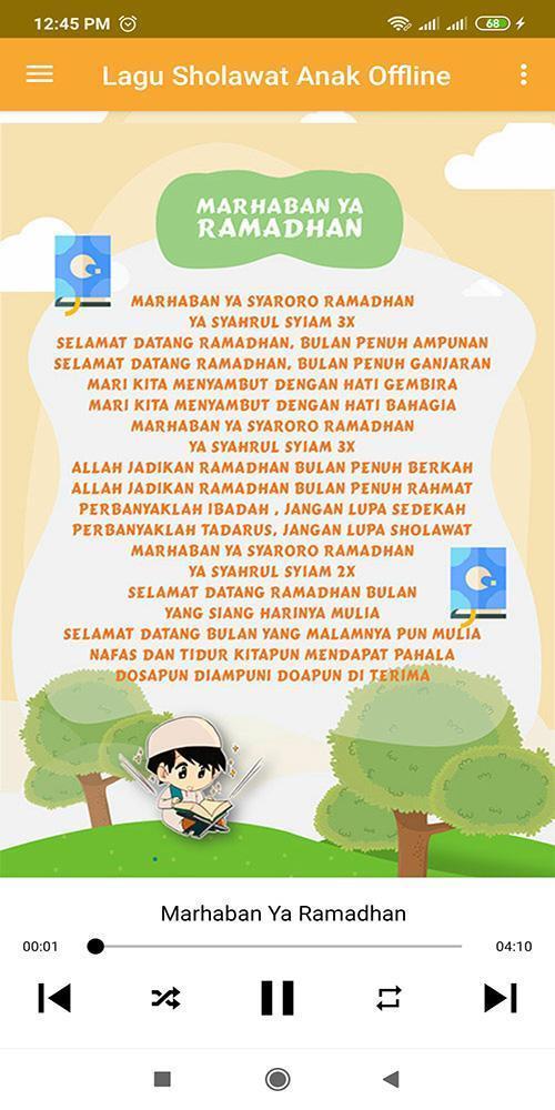 Lagu Sholawat Anak Offline Screenshot5