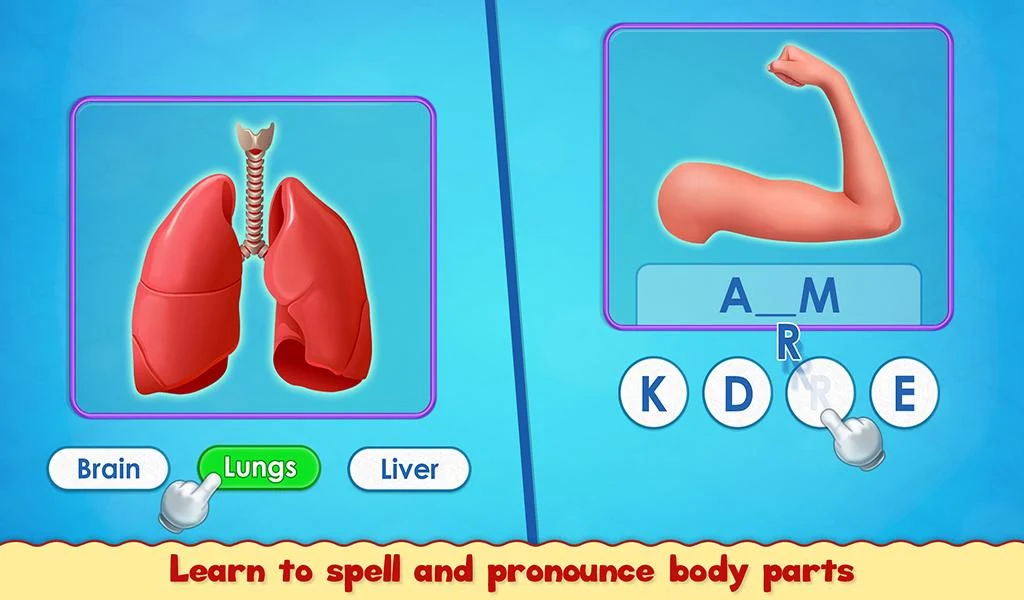 Human Body Parts - Kids Games Screenshot7