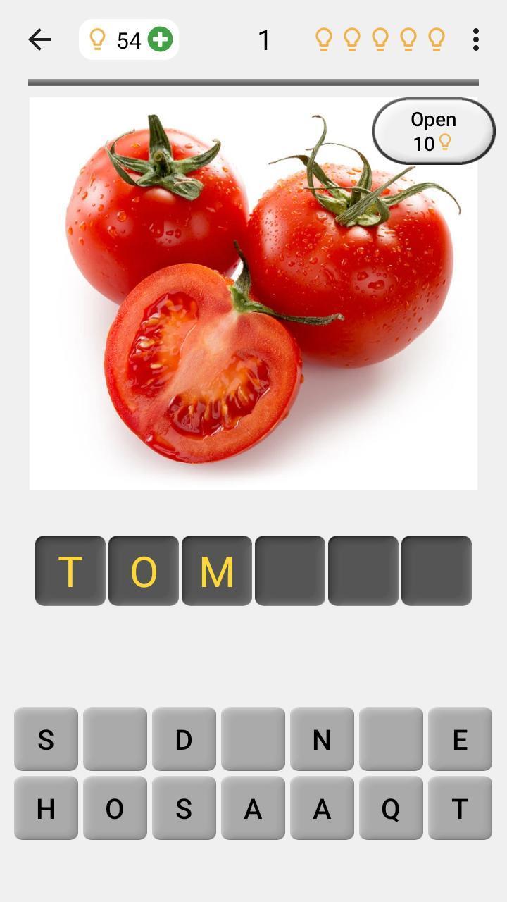 Fruit and Vegetables - Quiz Screenshot1