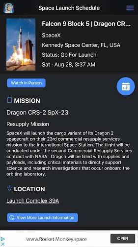 Space Launch Schedule Screenshot2