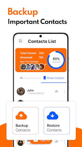 Contacts Backup Cloud Transfer Screenshot2