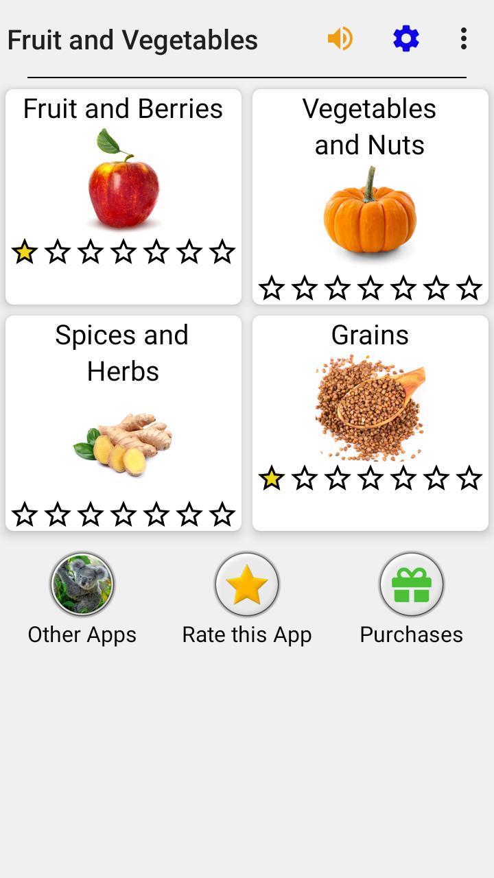 Fruit and Vegetables - Quiz Screenshot3