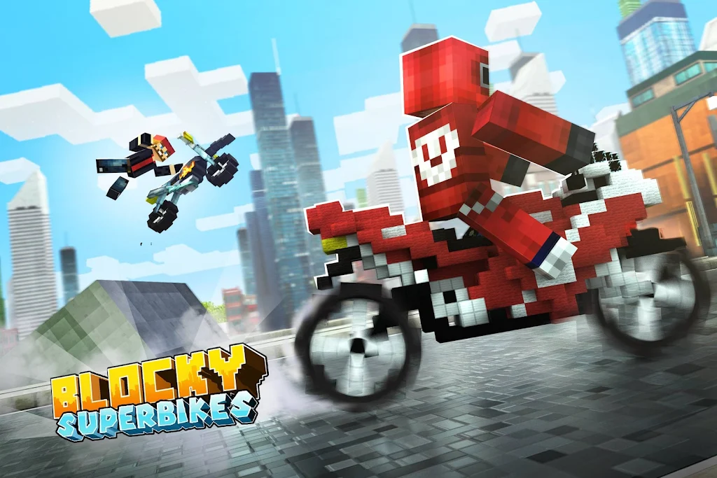 Blocky Superbikes Race Game Screenshot2