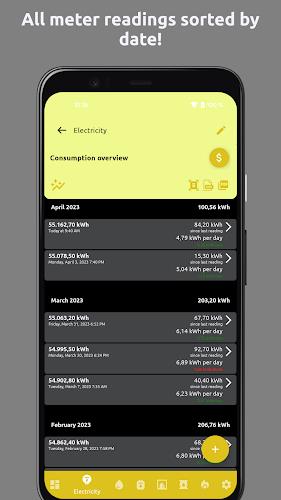 Meter readings | Read, save Screenshot2