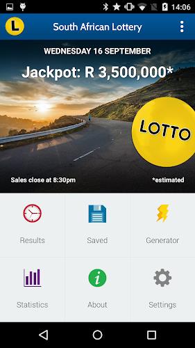 SA Lotto & Powerball Results Screenshot1