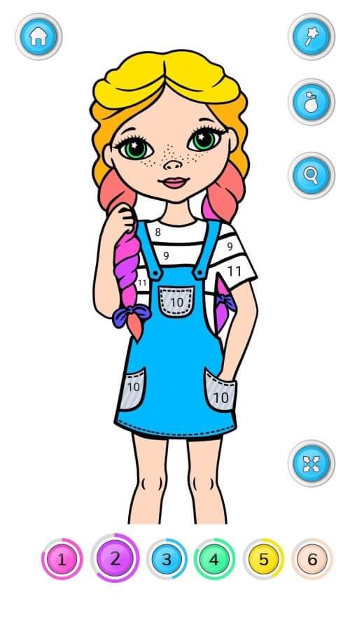 Girls Coloring Book for Girls Screenshot2