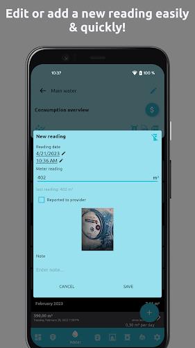 Meter readings | Read, save Screenshot4