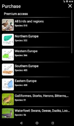 Birds of Europe Field Guide Screenshot16