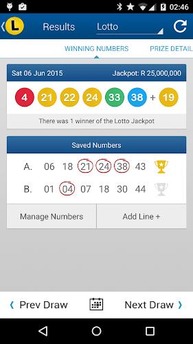 SA Lotto & Powerball Results Screenshot2