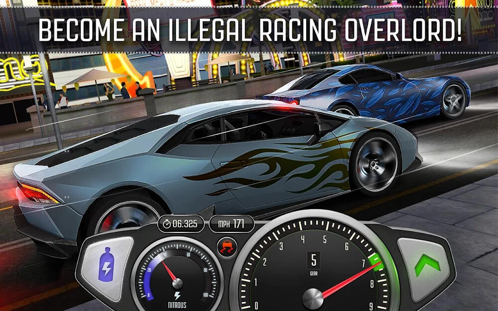 Top Speed: Drag & Fast Racing Mod Screenshot4