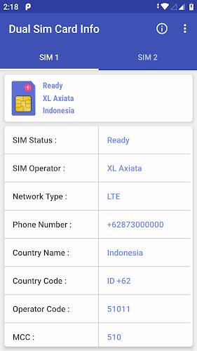 SIM INFO - Dual SIM Card Screenshot1