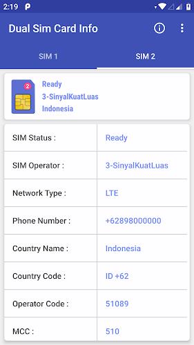 SIM INFO - Dual SIM Card Screenshot2