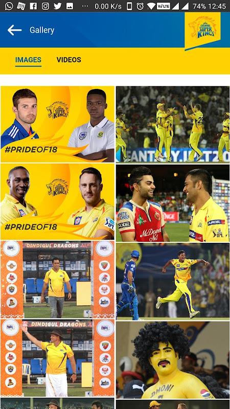 Chennai Super Kings Screenshot1