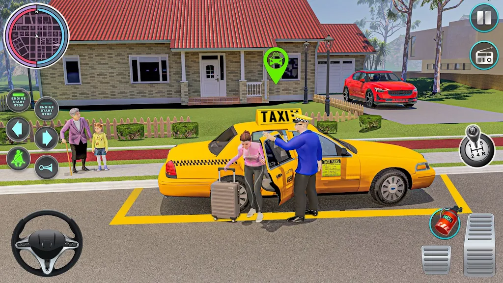 kota taksi menyetir: permainan Screenshot7