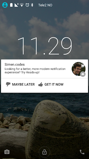 Heads-up Notifications Screenshot1