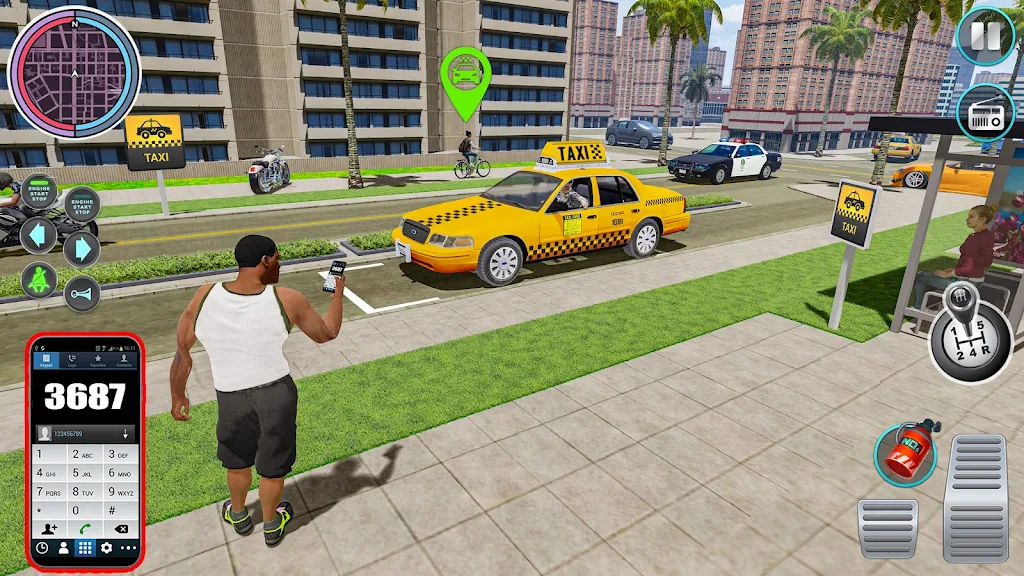 kota taksi menyetir: permainan Screenshot1