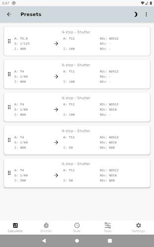 Exposure Calculator Screenshot13