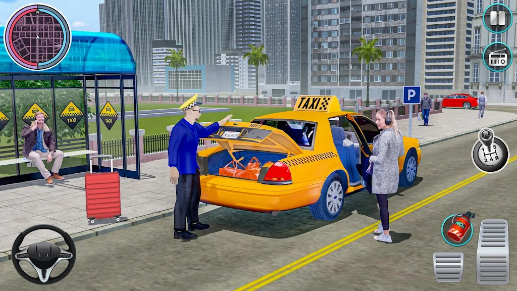 kota taksi menyetir: permainan Screenshot3