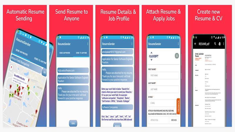 Resume Sender - CV Send Resume Screenshot23