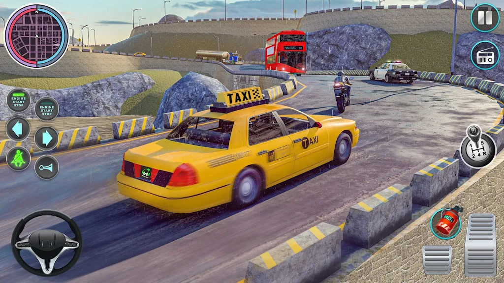 kota taksi menyetir: permainan Screenshot6