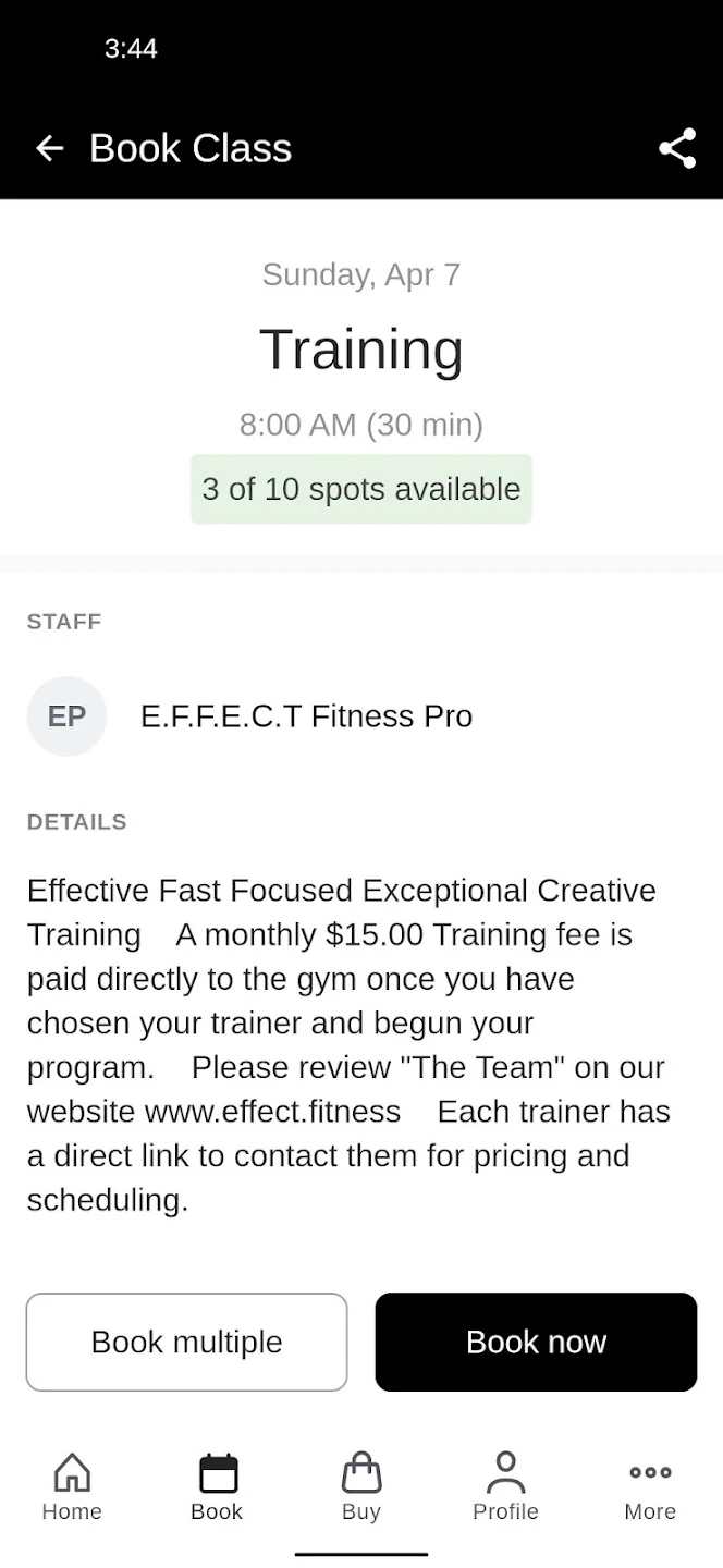 Effect Fitness Atlanta Screenshot1