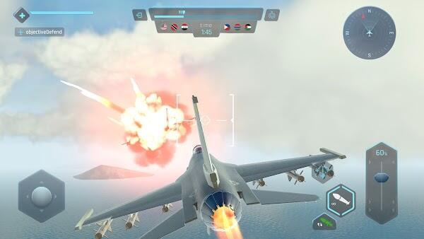 Sky Warriors Airplane Games Mod Screenshot3