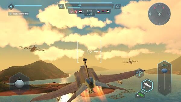 Sky Warriors Airplane Games Mod Screenshot2