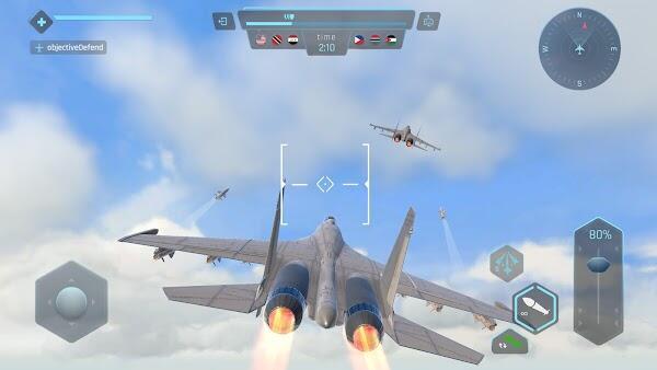 Sky Warriors Airplane Games Mod Screenshot1