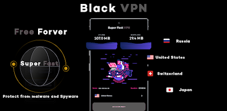 Black VPN - Fast VPN - Proxy Screenshot1