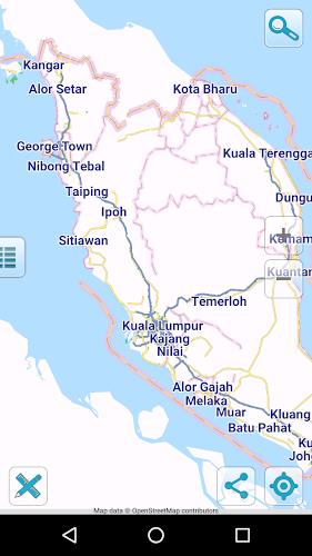 Map of Malaysia offline Screenshot1