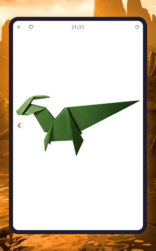 Origami dinosaurs paper shapes Screenshot12